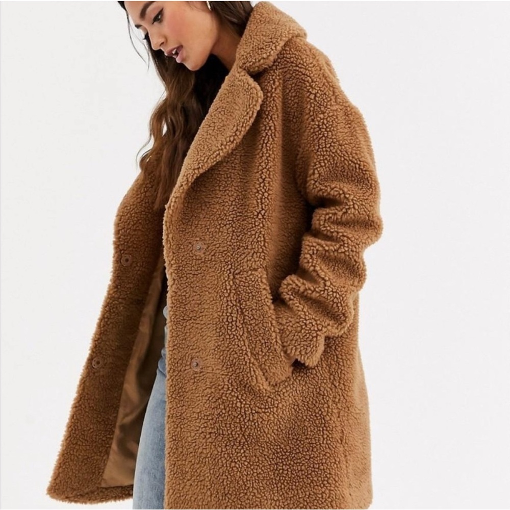 Abercrombie Brown Teddy Coat
